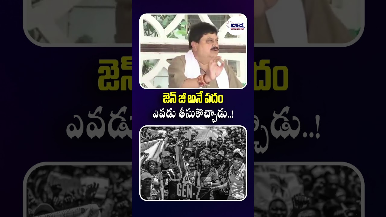 జెన్ జీ అనే పదం ఎవడు తీసుకొచ్చాడు..! #GenZ #RamchanderRao #BJP #ytshorts