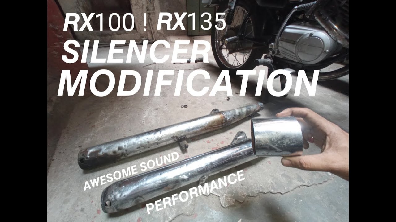 yamaha rx 100 ! rx 135 how to make chamber and performance silencer ???#yamaha #rx100 #rx135#2stroke