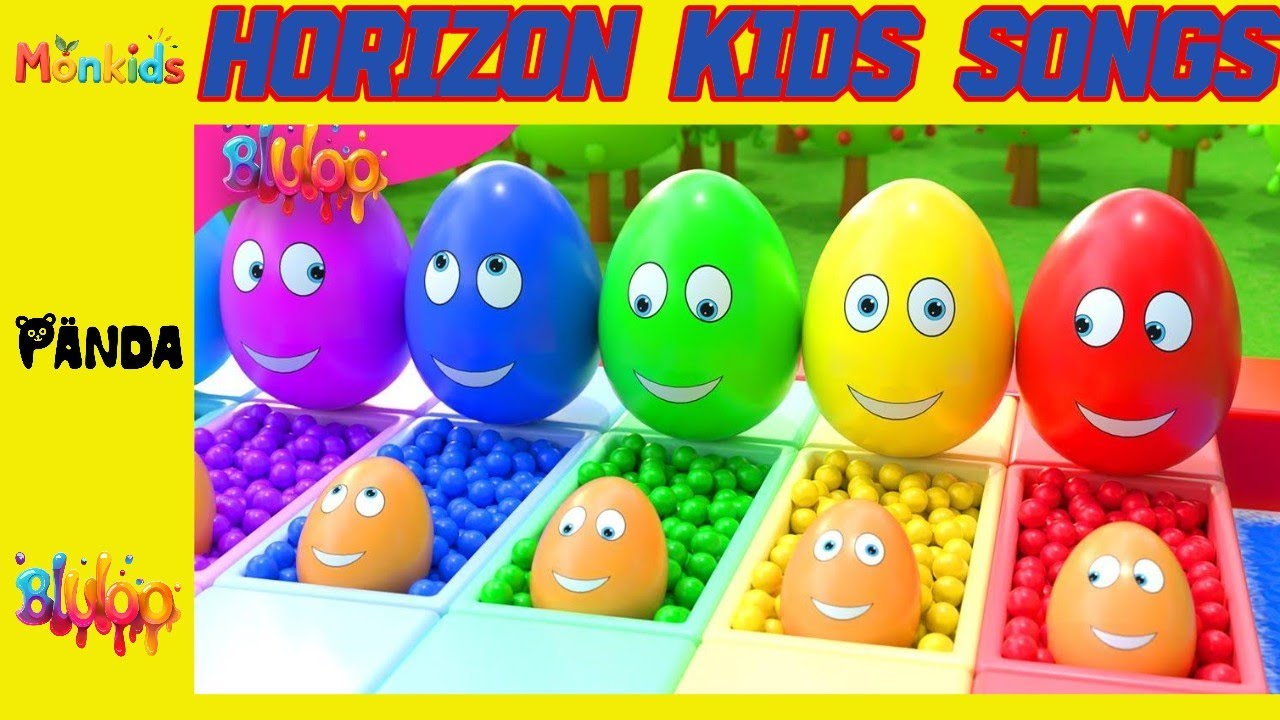 Learning Colors and Numbers Song | Colorful Eggs on the Farm | Horizon Nursery Rhymes & Kids Songs