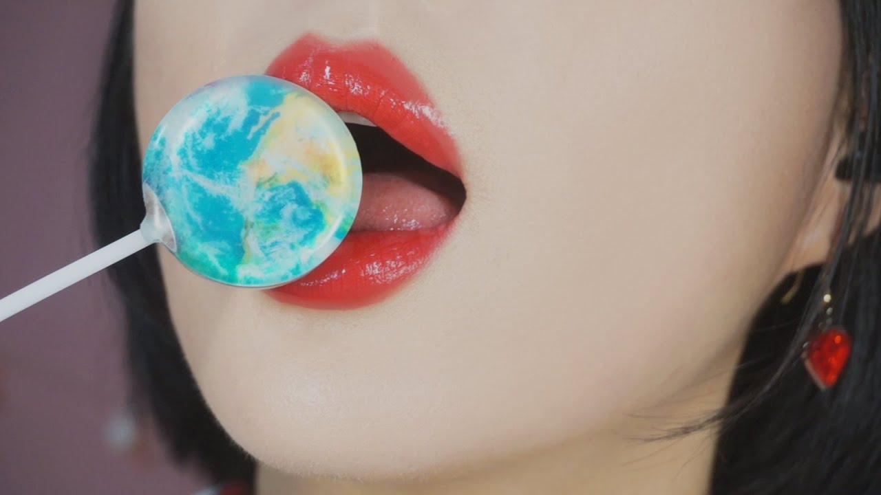 ASMR Let Me Lick the Earth Away🌎 Lollipop Eating Mouth Sounds