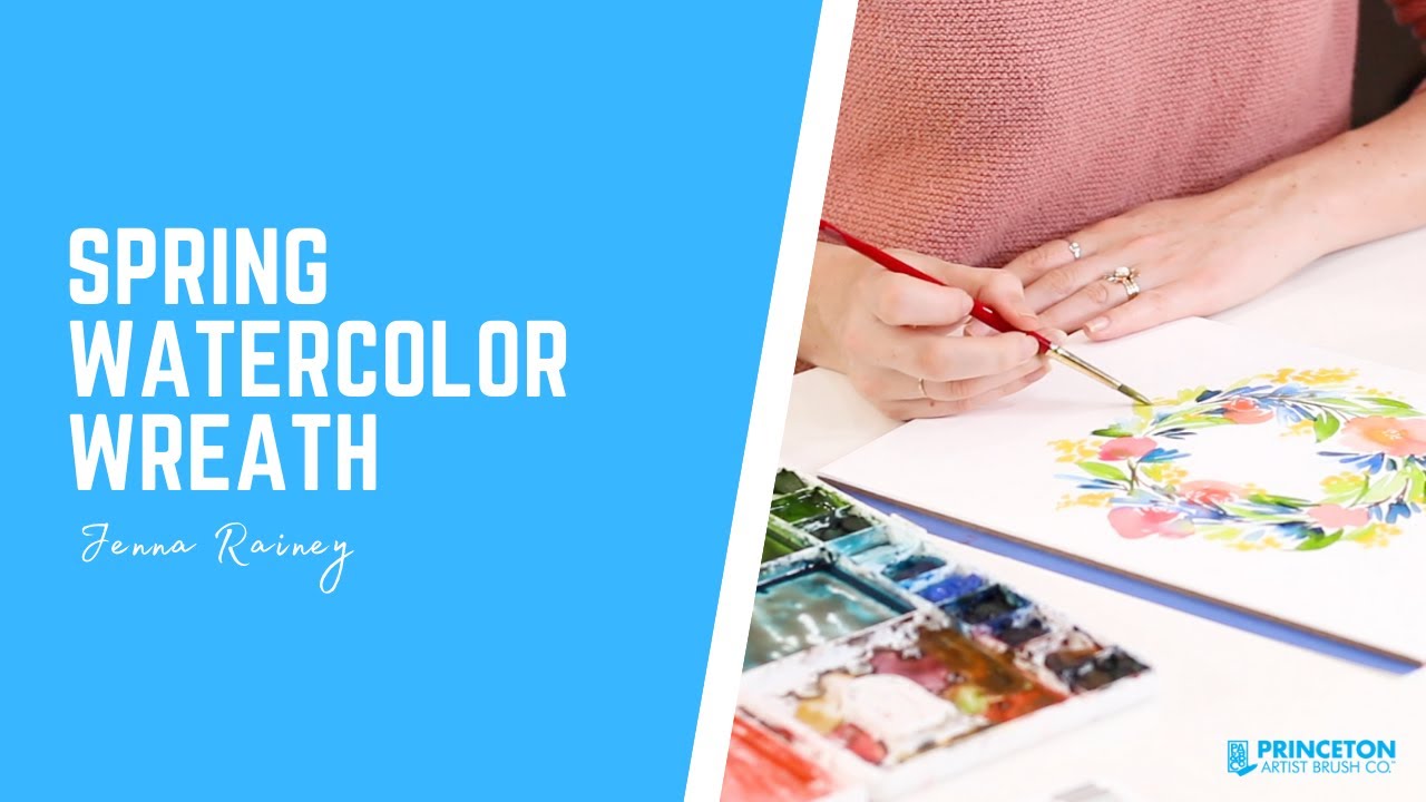 Spring Wreath Watercolor Tutorial With Jenna Rainey