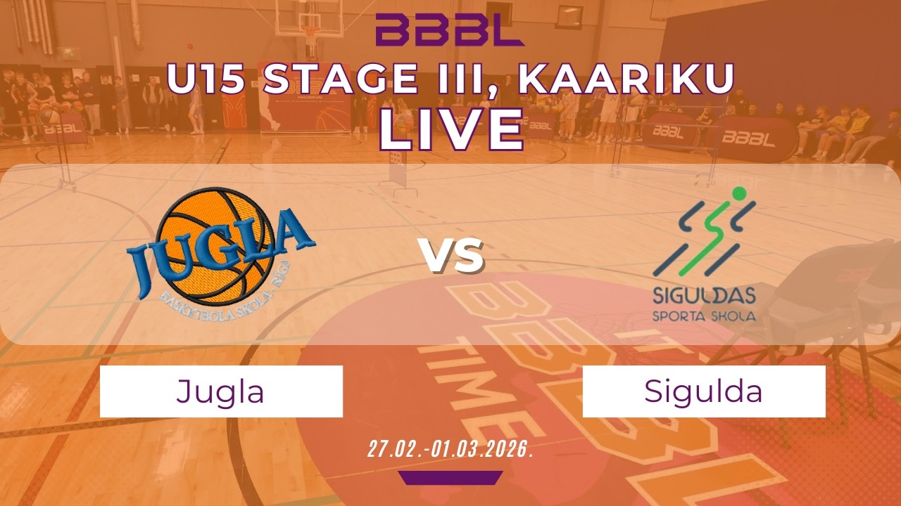 Jugla 2011 vs Sigulda 2011 | BBBL U15 | Stage III
