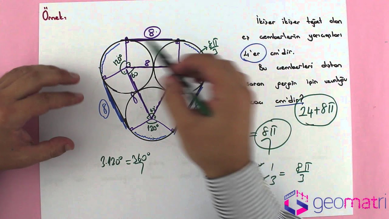 ÇEMBERİN VE DAİRENİN ÇEVRESİ ► YGS - LYS - 10 SINIF GEOMETRİ KONU ANLATIMI VE SORU ÇÖZÜMLERİ