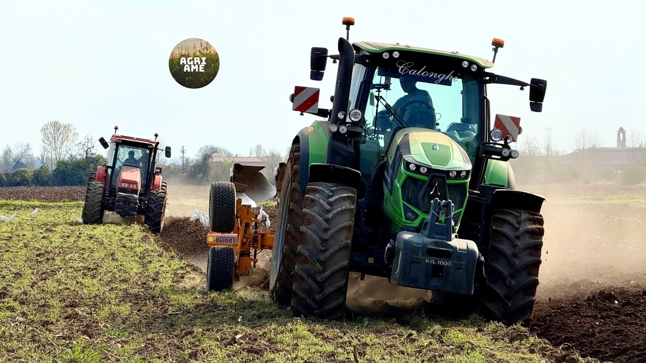 ARATURA IN COPPIA | Same Silver 130 + Deutz-Fahr 6180 RCSHIFT | 2x Moro | Az. Agr. CALONGHI