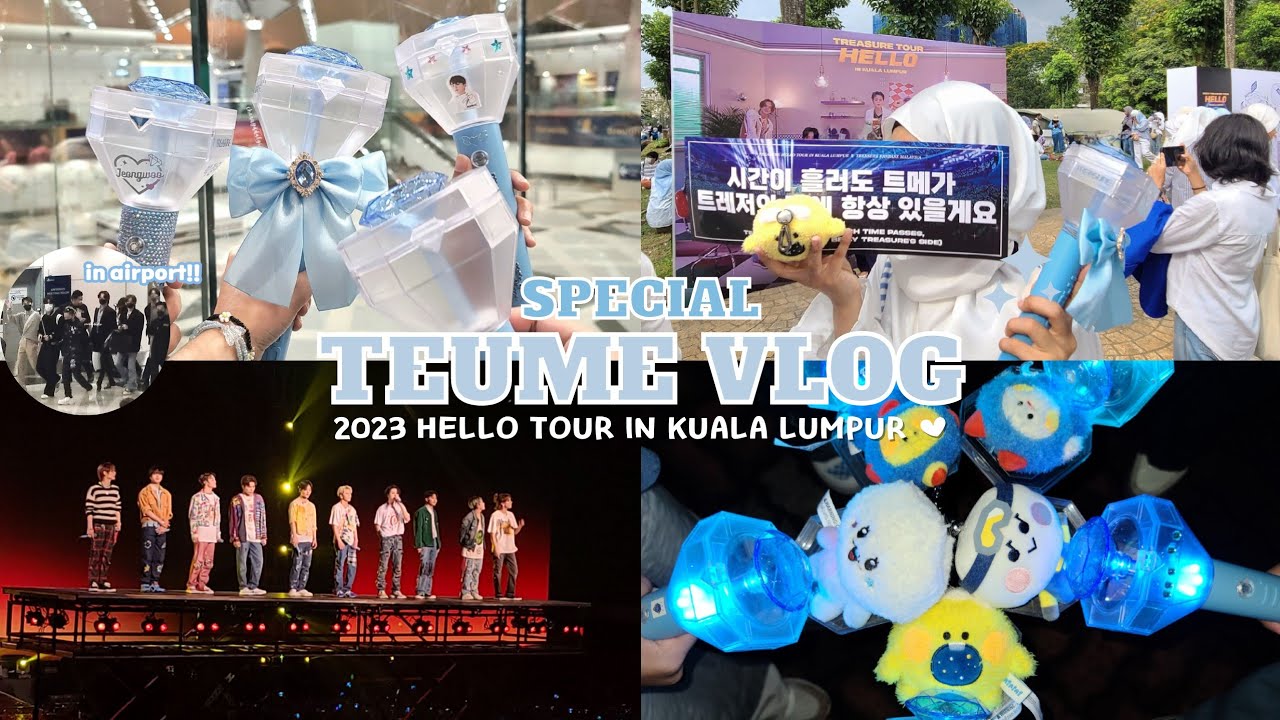 [teume vlog #5] TEUME_LOG : TREASURE HELLO Tour in Kuala Lumpur | 쿠알라룸푸르에서 2023 헬로 투어 #트메로그