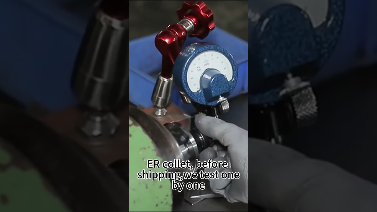 ER collet runout testing