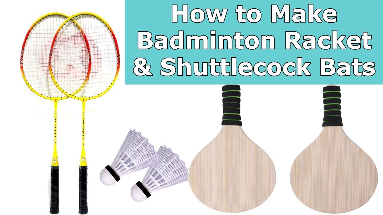 How to make Badminton Racket | How to make Shuttlecock Bat | How to make Shuttlecocks at Home