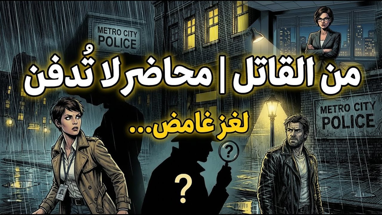 🔍من القاتل؟ الحلقة 05🩸| لغز جريمة  محاضرلا تُدفن🕵️‍♂️