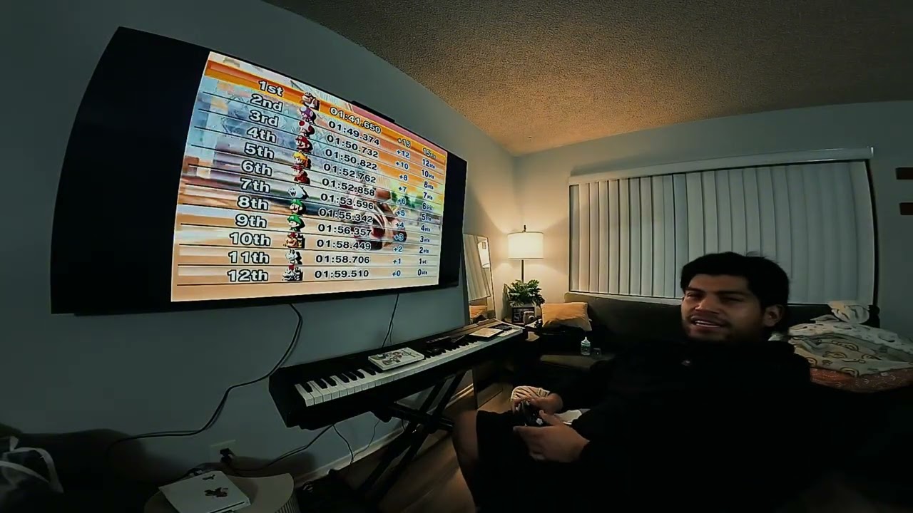 You sleep while I play Mario Kart Wii - COZY LONGPLAY in my living room