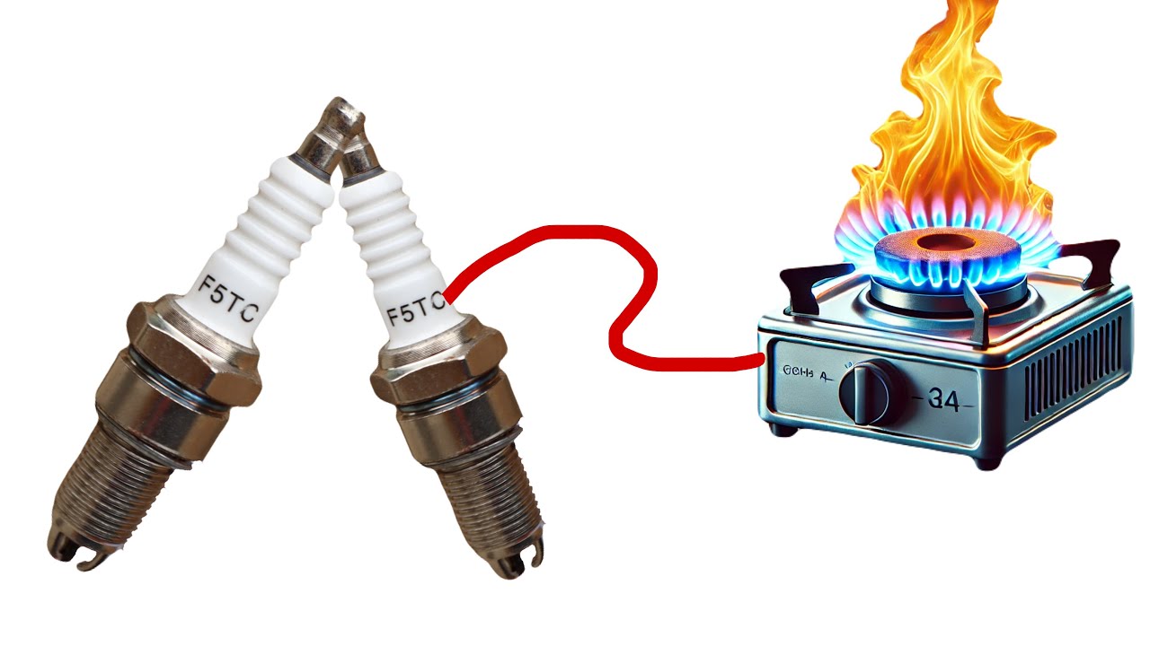 Getting Free Lifetime Cooking and Heating Gas From Spark Plug