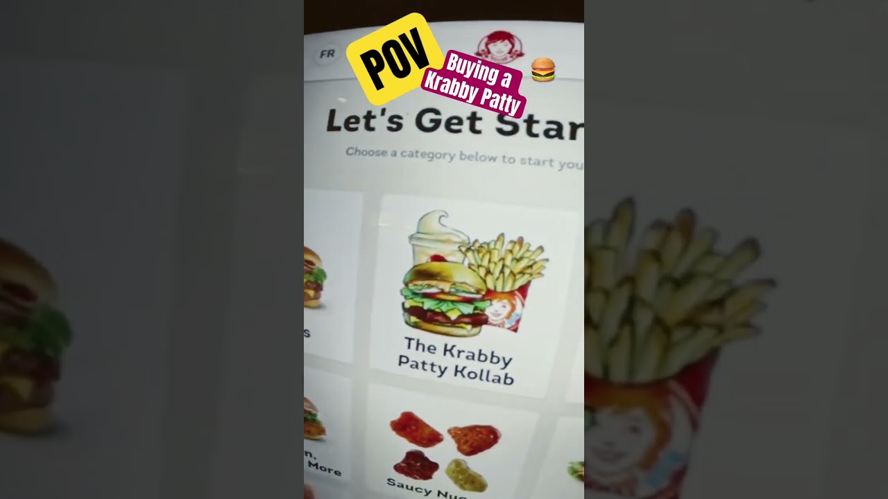 Buying a Krabby Patty at Wendys POV 