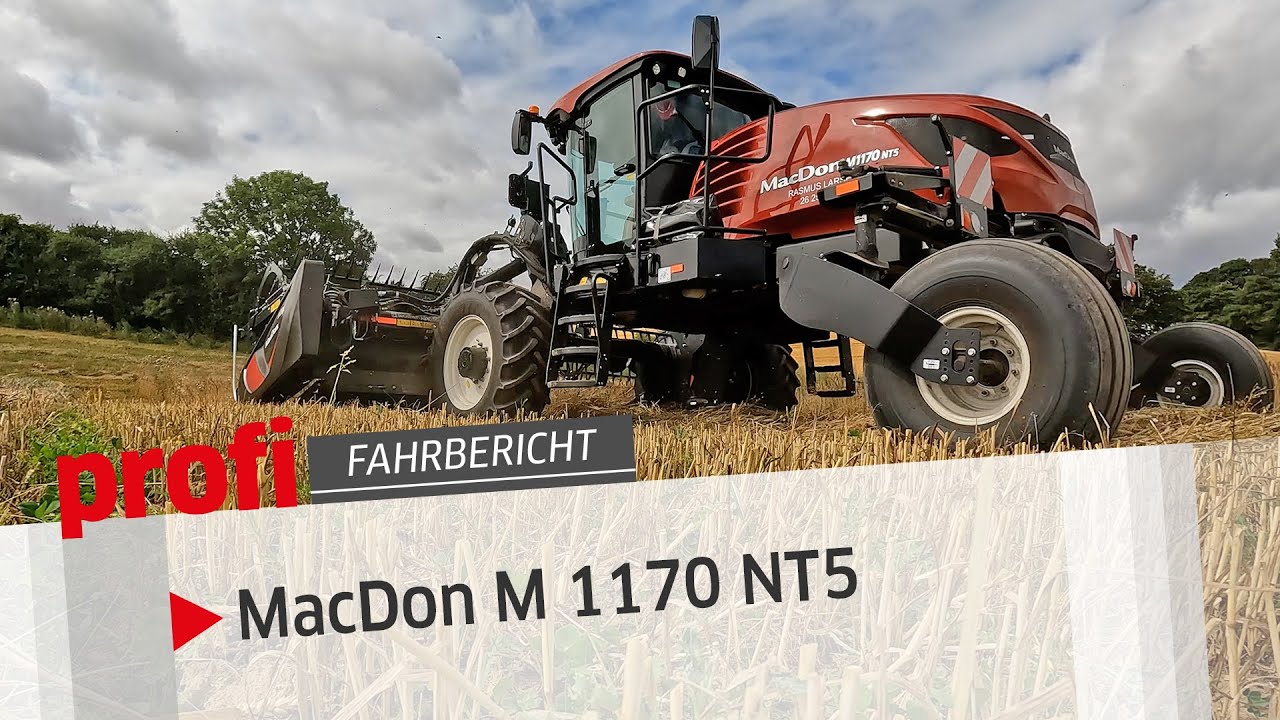 MacDon Schwadmäher M 1170 NT5  | profi #Fahrbericht