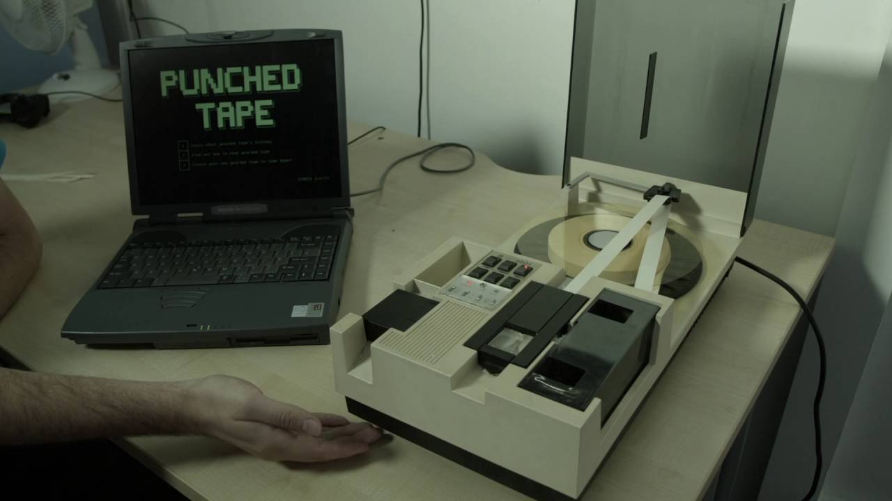 GNT 4601 Paper Tape Punch - Punching Words into Paper tape