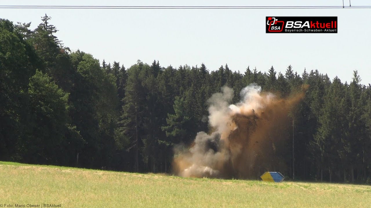 Günzburg: Erfolgreiche Sprengung einer Fliegerbombe