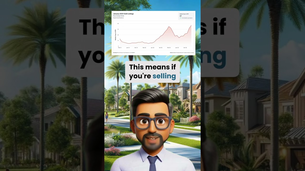 Real Estate Market Update for Pasco County: Seller's Market in Full Swing! #tsrtt 🏠 Thinking of buyi