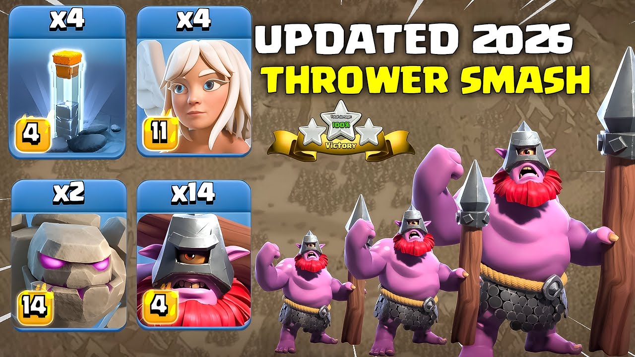 NEW 2026 TH18 THROWER SMASH OP STRATEGY | 100% EASY 3 STAR | COC