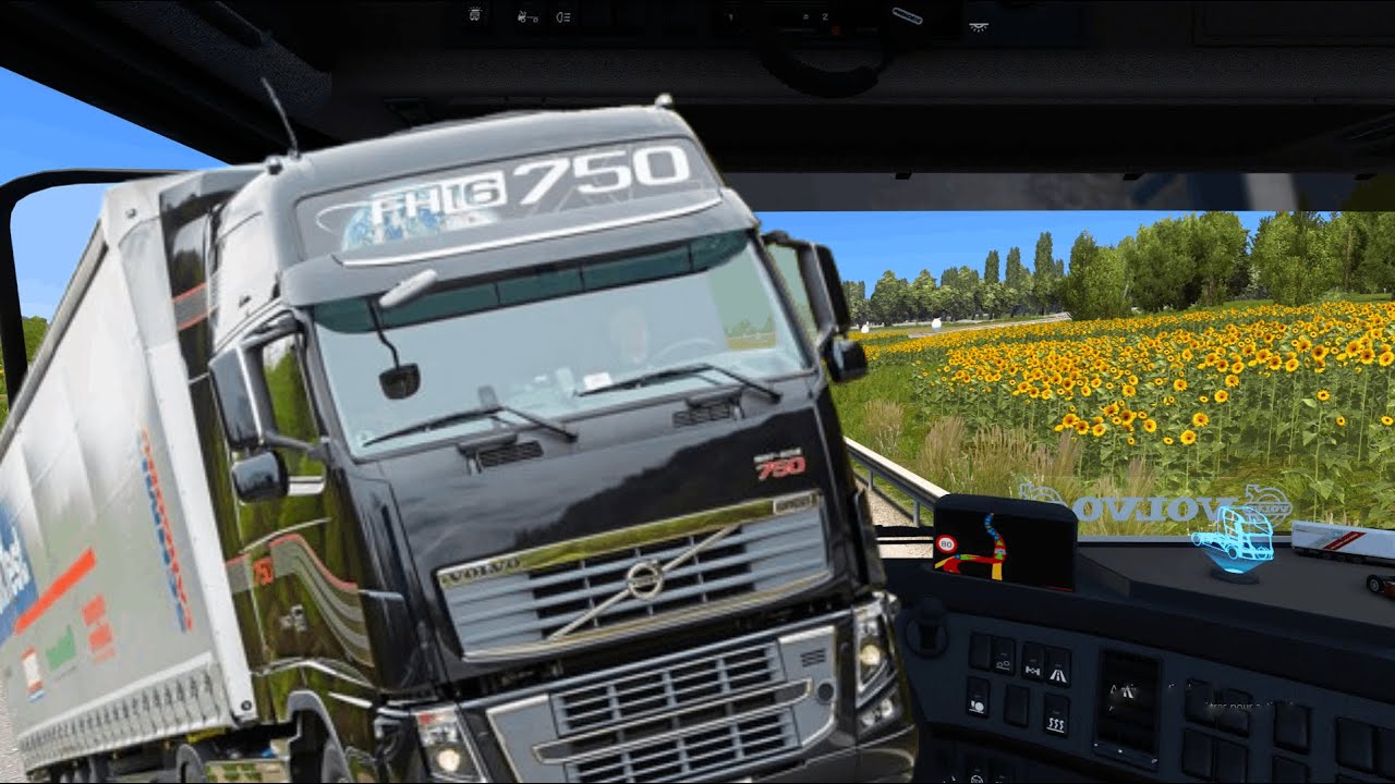 رحلة مع volvo f16 750 محاكي الشاحنات euro truck simulator 2