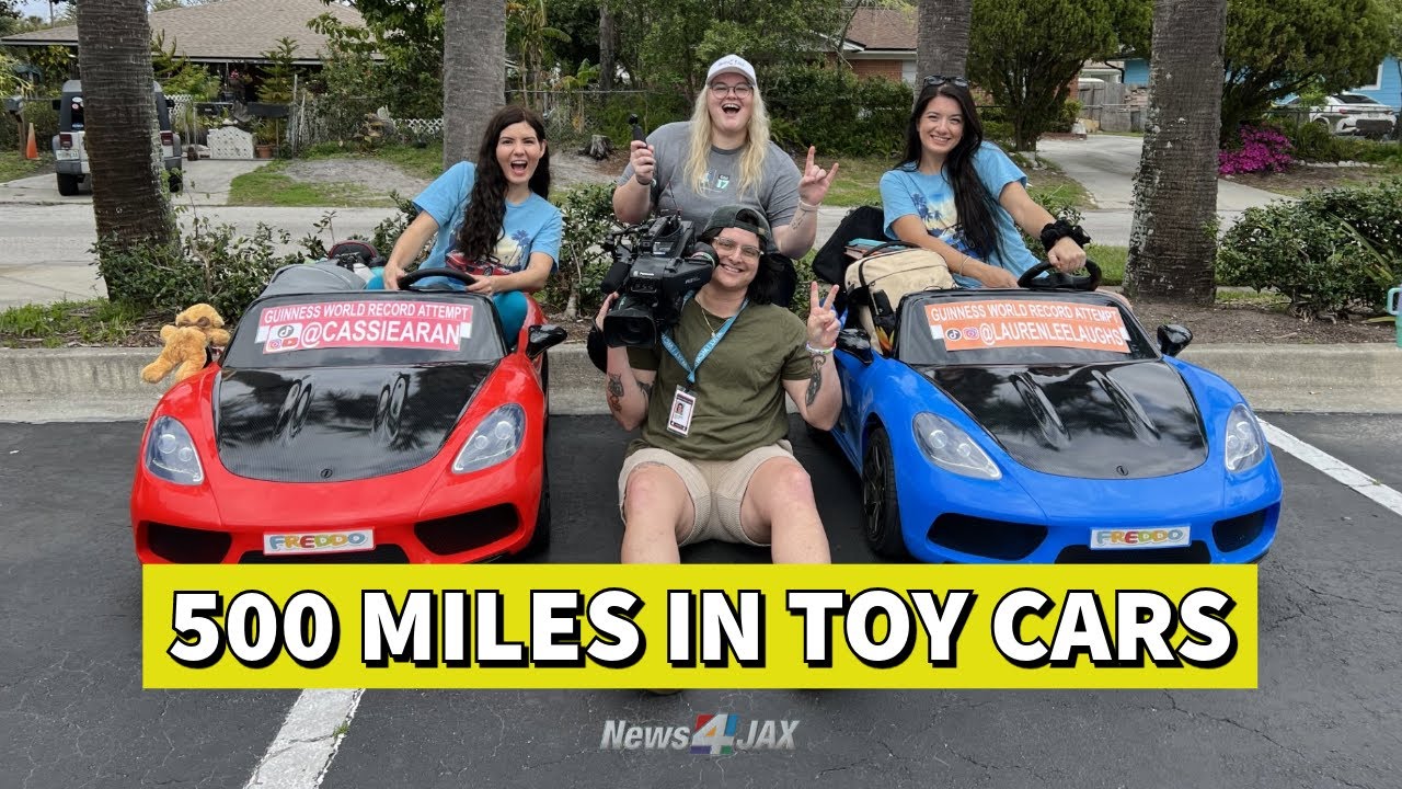 500 miles in a toy car 😱 A Guinness World Record attempt for 'Longest Distance by Toy Car'