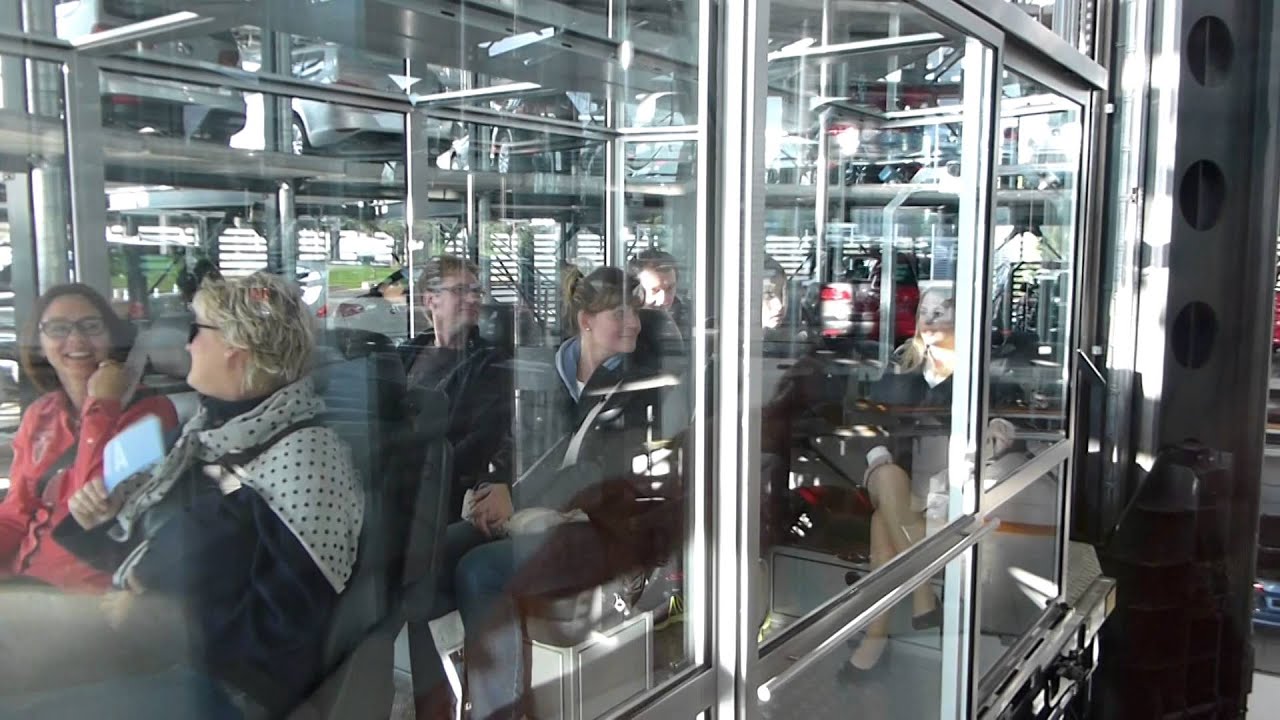 The Car Towers Ascent in the VW Autostadt