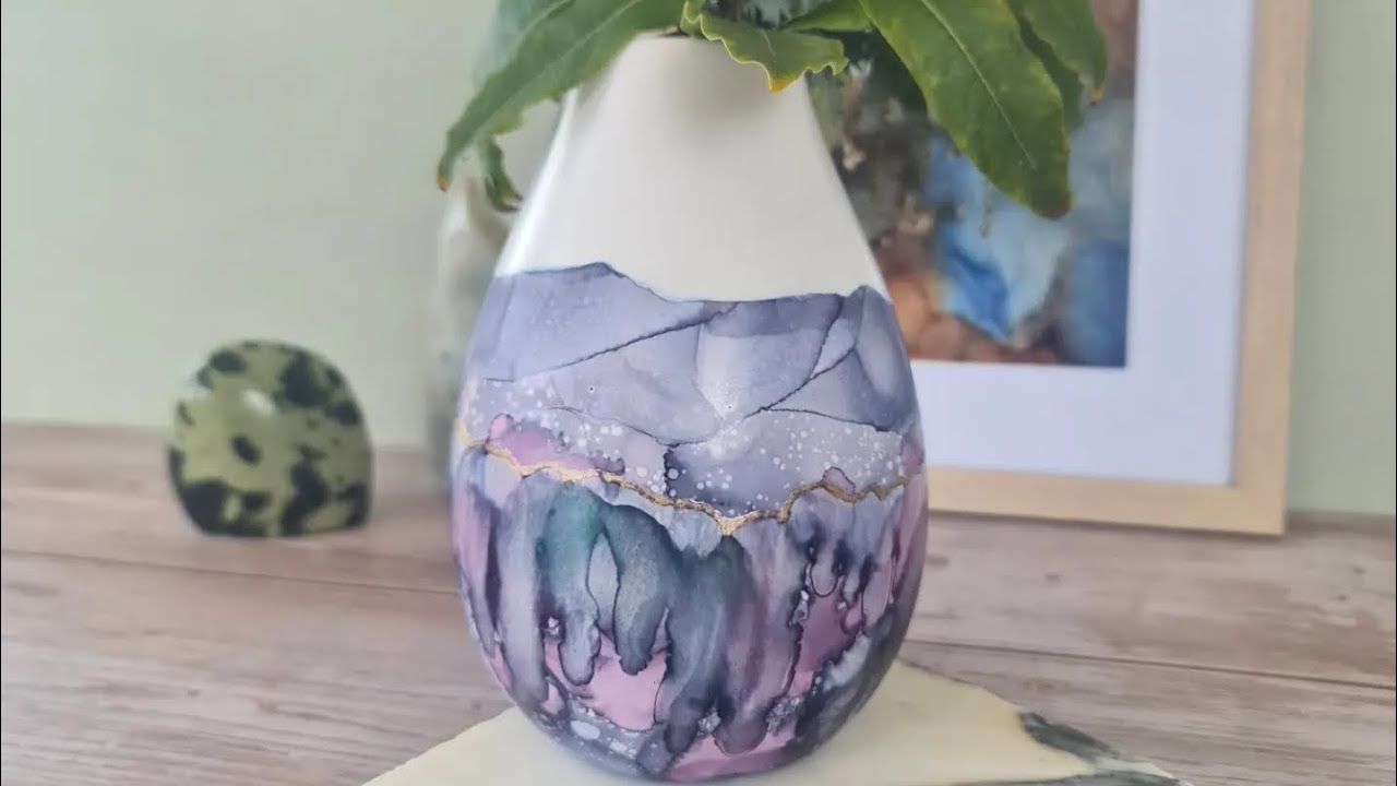Gorgeous Alcohol Ink Vase Tutorial