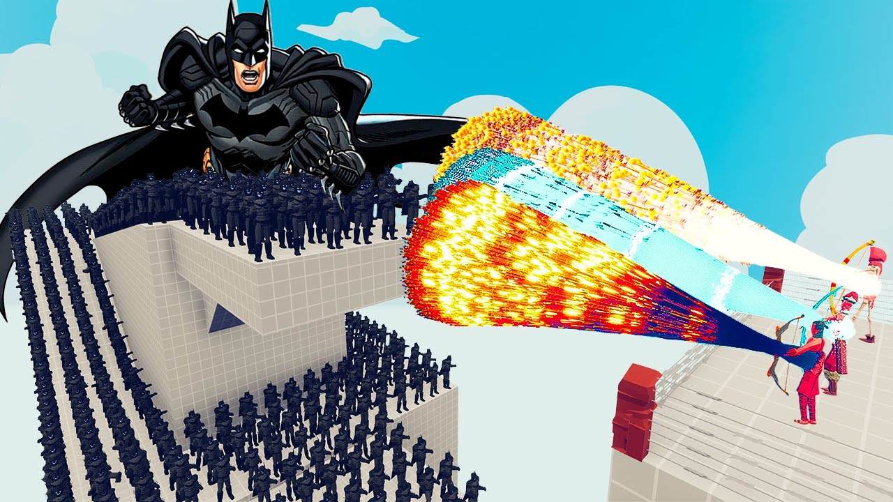 100x BATMAN + 2x GIANT vs 3x EVERY GOD - Totally Accurate Battle Simulator TABS