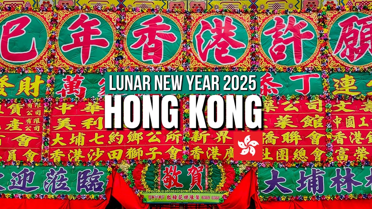 Hong Kong &mdash; Lunar New Year Walking Tour Compilation 2025【4K HDR】🧧🐍