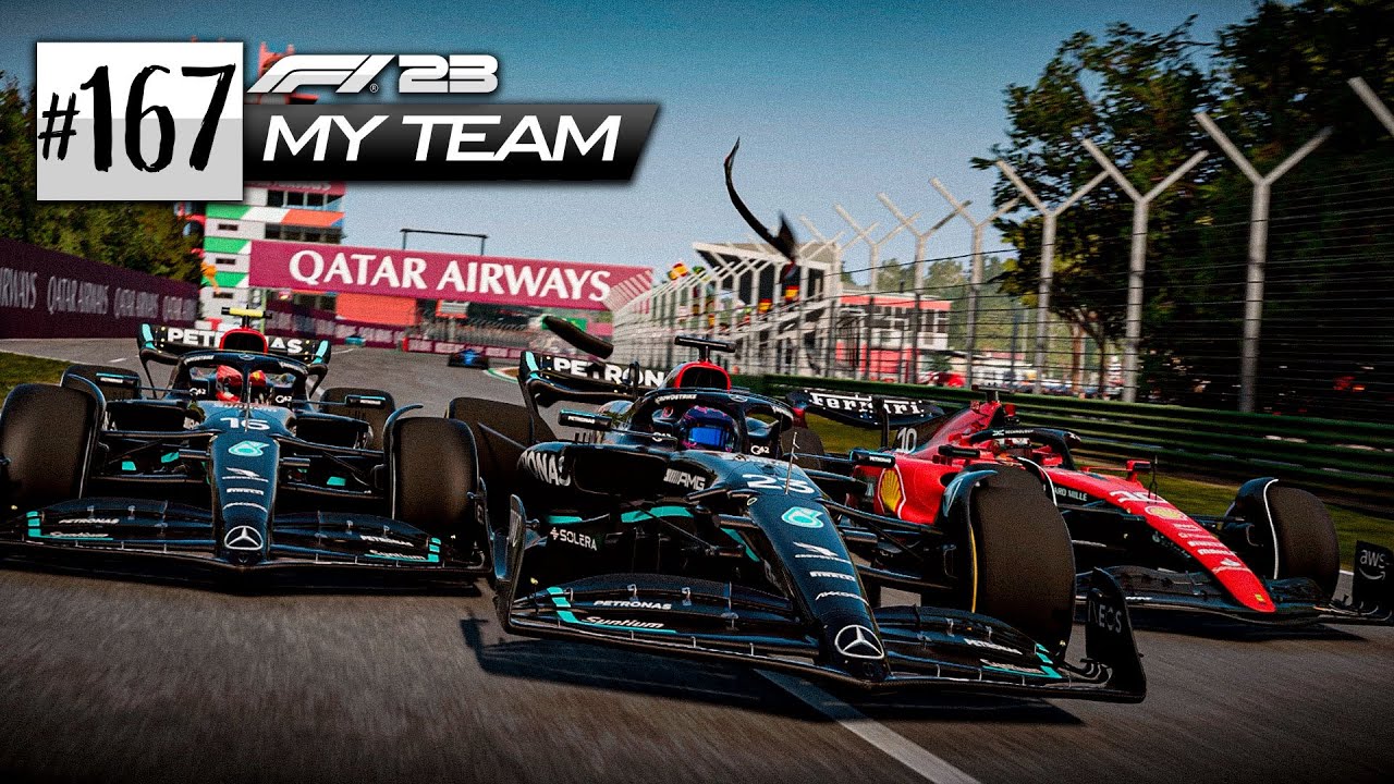 F1 23 - MY TEAM - GP DE ÍMOLA 50% - O ACIDENTE MAIS BIZARRO DA HISTÓRIA! - EP 167