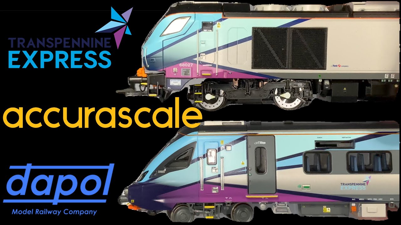 Quick Unboxing and Review: Transpennine Express Awesome-Ness! OO Accurascale Mk 5s, Dapol Class 68