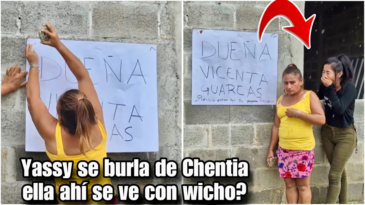 Chentia se cansó que agarren de hotel su casa/Con este cartel nunca más nadie va entrar dijo🤣