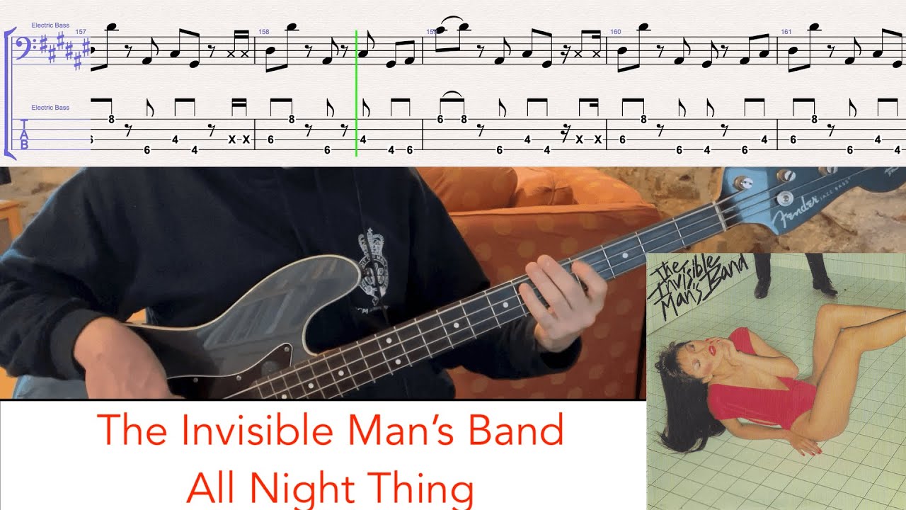 The Invisible Man's Band - All Night Thing // bass playalong w/tabs (1980)