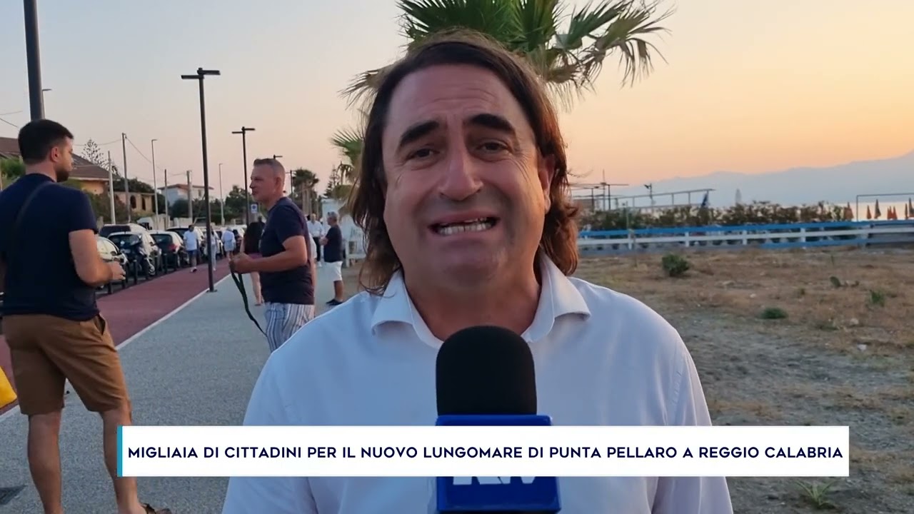 MIGLIAIA DI CITTADINI PER IL NUOVO LUNGOMARE DI PUNTA PELLARO A REGGIO CALABRIA
