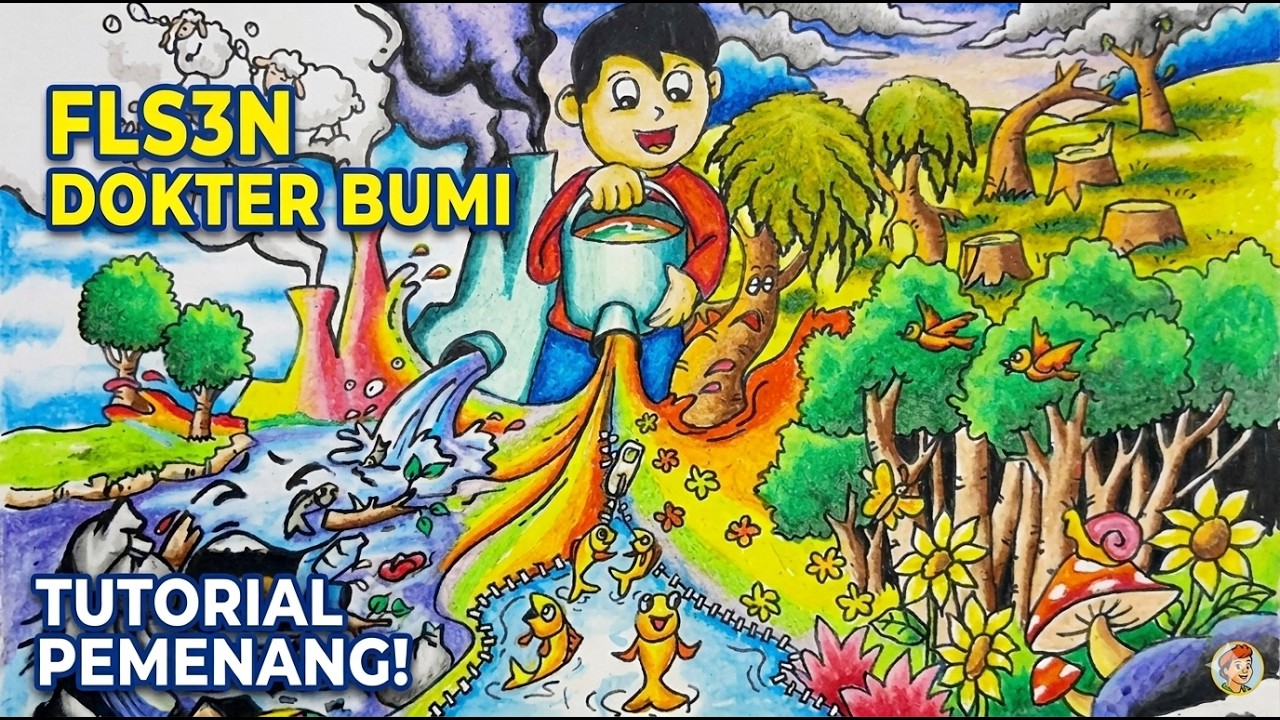 Persiapan Menggambar Bercerita Fls3n 2026//Merawat Bumi//Dokter Bumi
