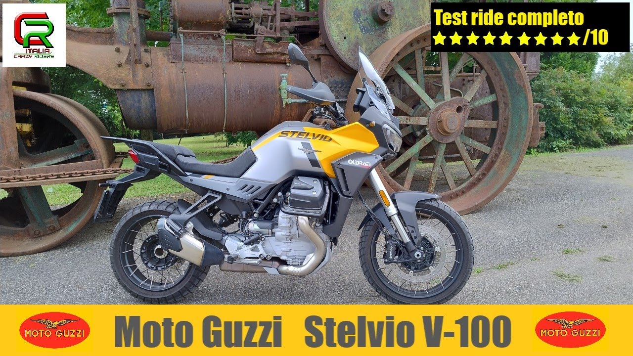 Moto Guzzi Stelvio V-100 - 2024 Test ride completo (English subtitles)