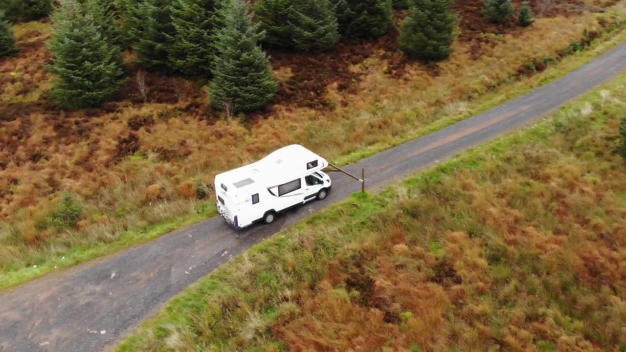 Elf Kirk Viewpoint Kielder Water 4k drone