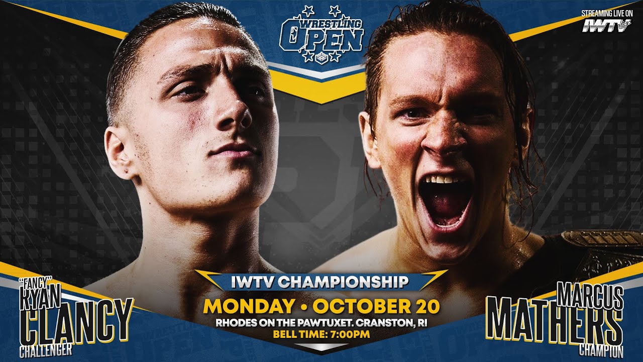LIVE: IWTV World Title Match - Marcus Mathers vs. Fancy Ryan Clancy | Wrestling Open RI 10/20/25