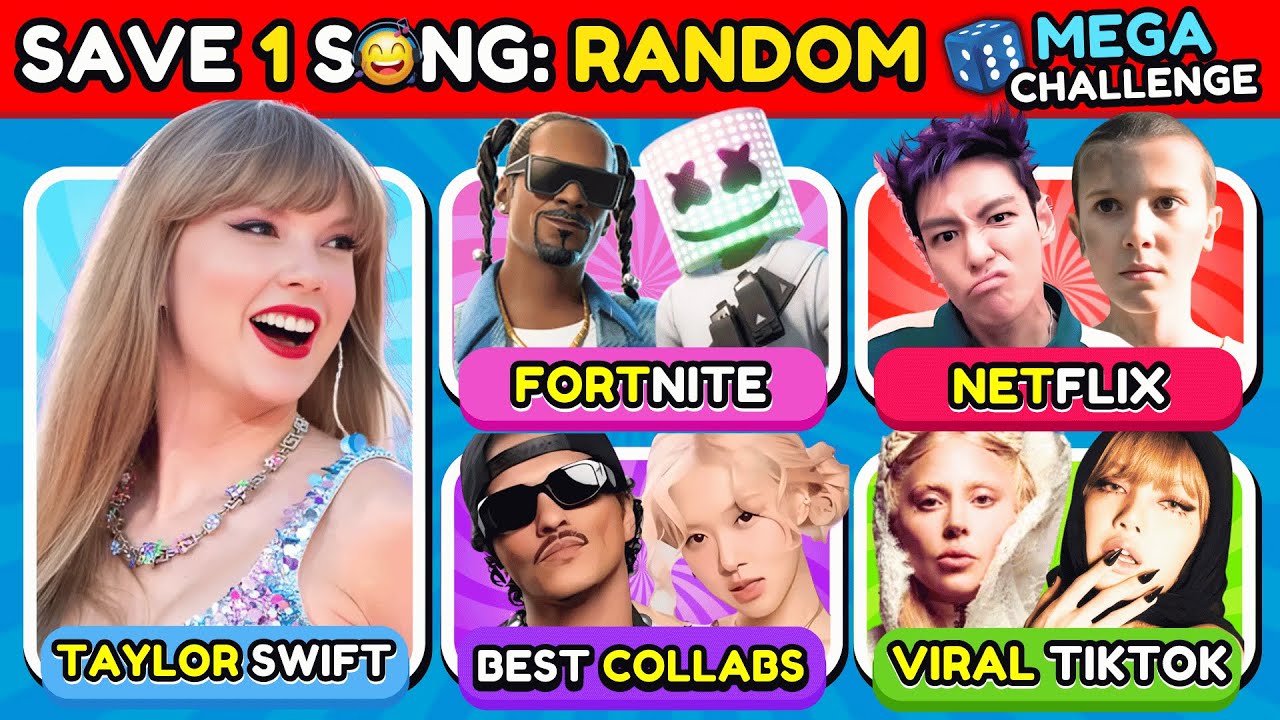 Save ONE Song: RANDOM Rules, 6 Songs MEGA CHALLENGE 🎵 New Rules