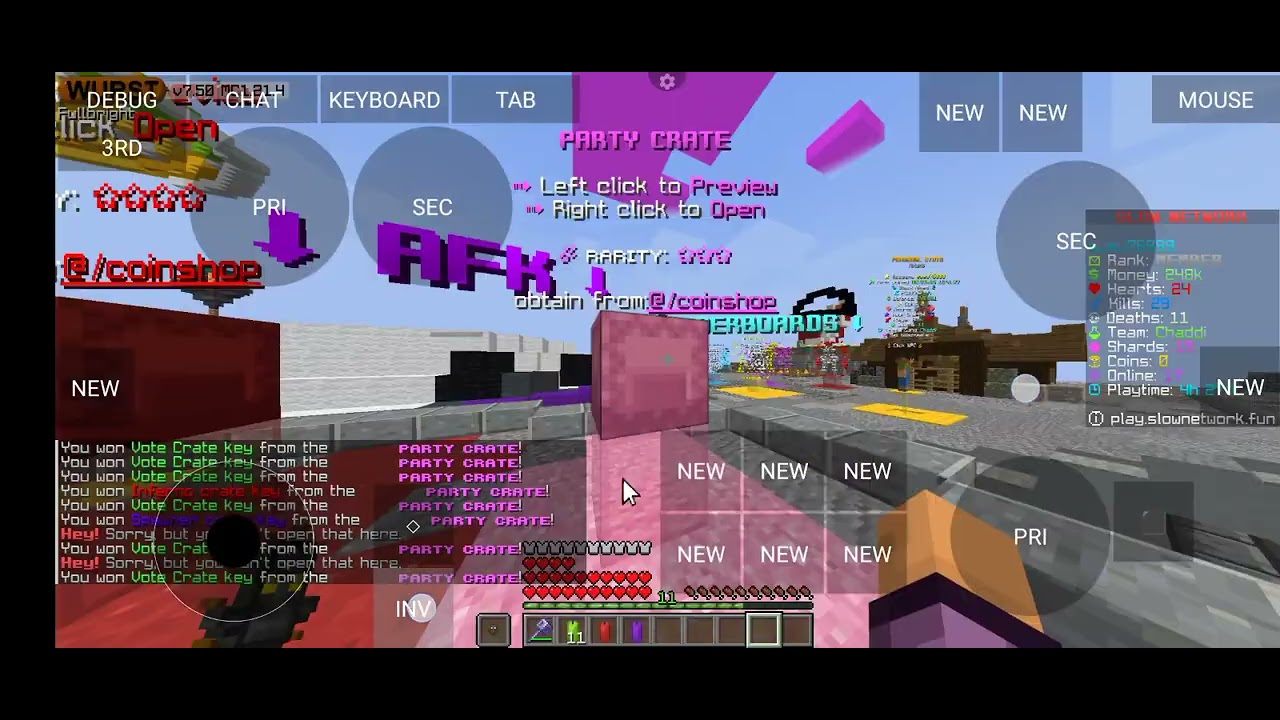 Opening crate keys in @PRGP_GAMING SLOW NETWORK 