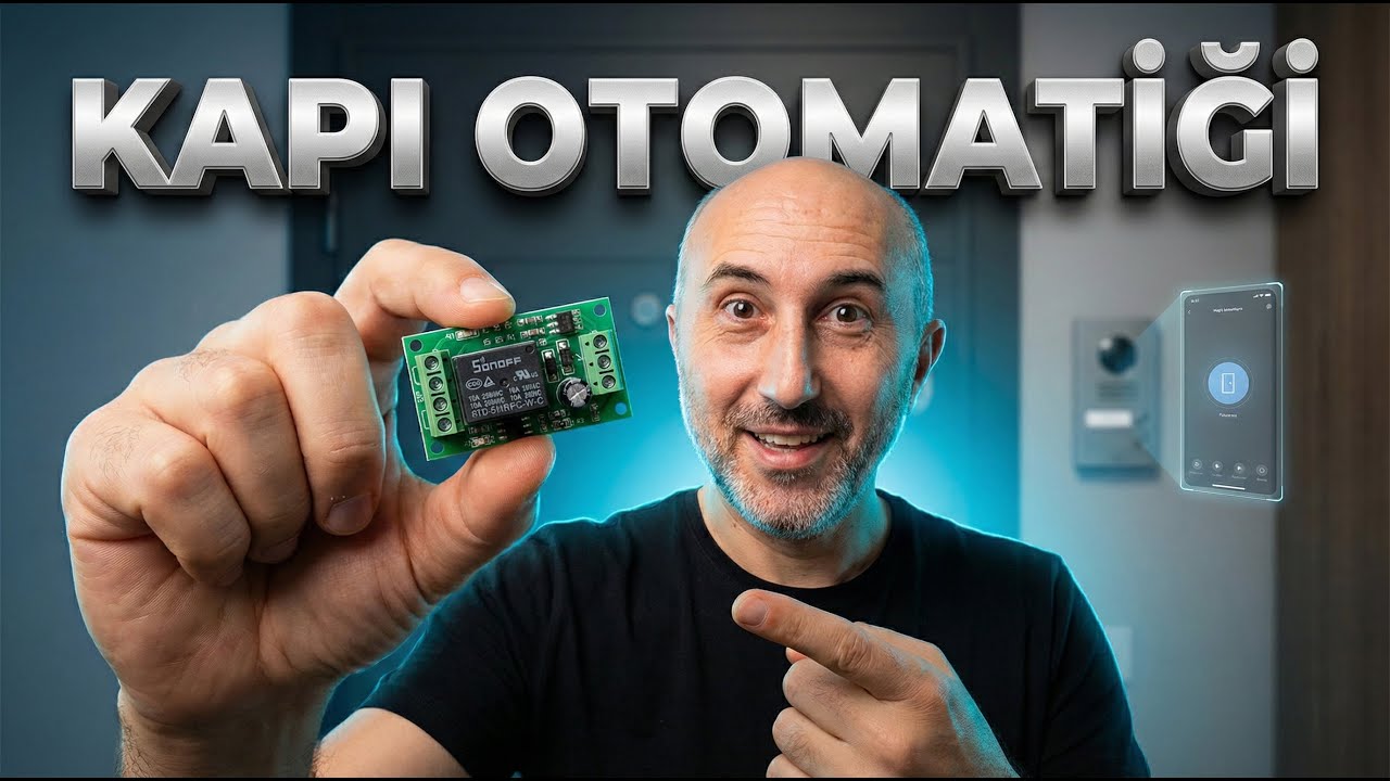 Sonoff RE 5V 1C Röle ile Kapı Otomatiği!  - Sende yapabilirsin !