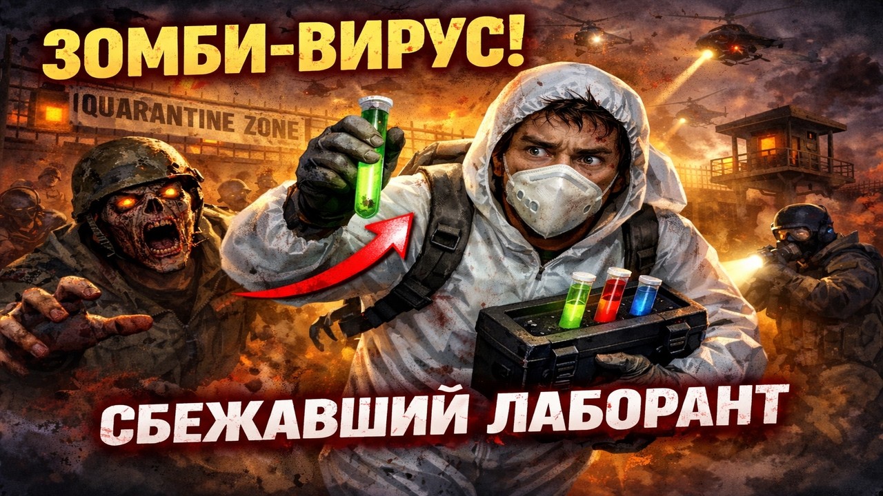 😱 ОН СБЕЖАЛ С СЕКРЕТНЫМИ ДАННЫМИ! УКРАЛ ПРОБИРКИ С ЗОМБИ-ВИРУСОМ!! | Quarantine Zone: The Last Check
