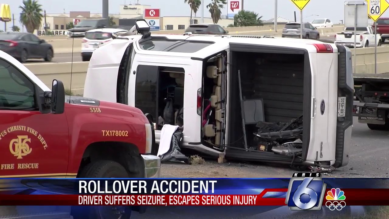 Seizure causes woman to flip vehicle on SPID near Rodd Field