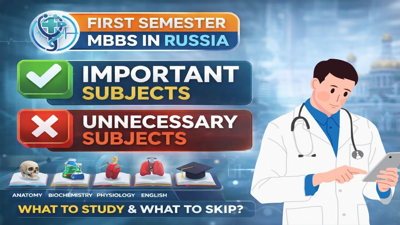 Don’t Waste Time! Important Subjects for 1st Semester MBBS Russia