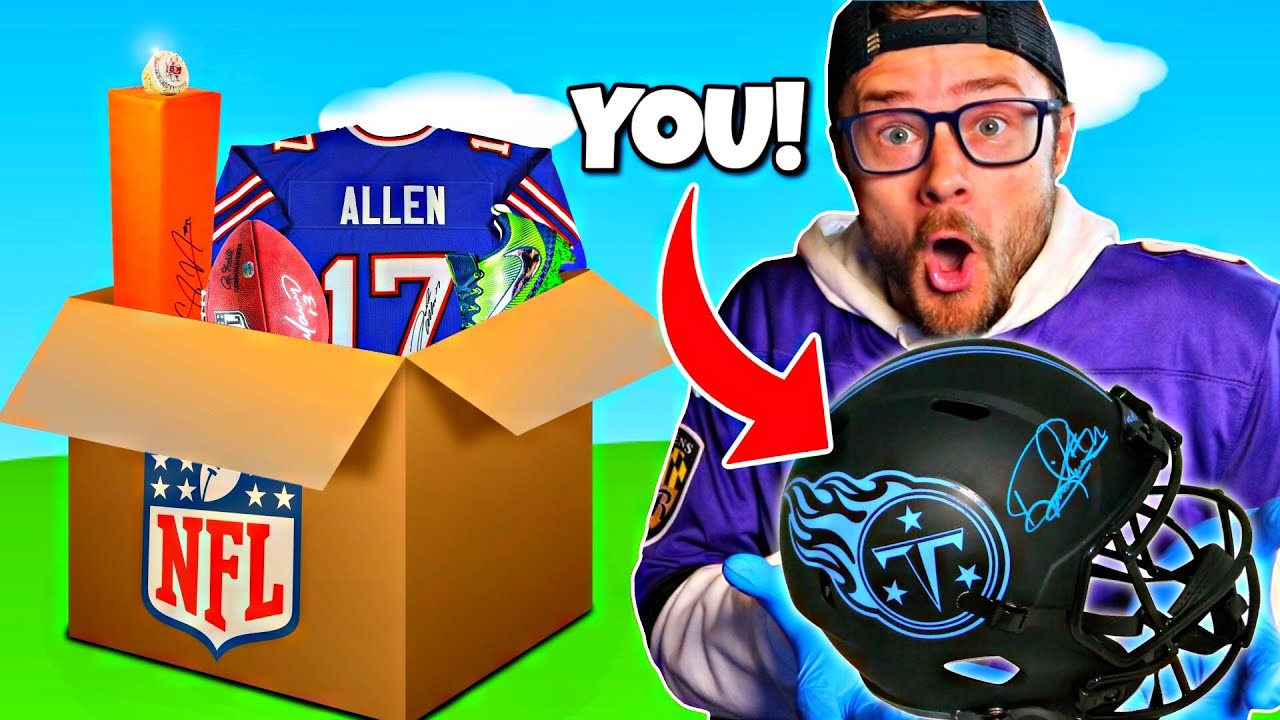 Opening a $5000 NFL Mystery Box BUT I Give Every Item Away to My Subscribers!