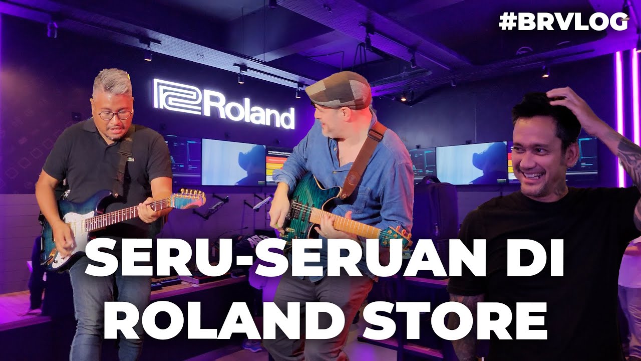 ALEX HUTCHINGS, ANDRE DINUTH, OM DENCHAS, TORA SUDIRO - OPENING ROLAND STORE INDONESIA | BR VLOG