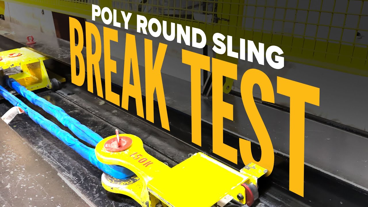 Poly Round Sling Break Test: Which Brand Wins? Ours Hits 142,700 lbs!