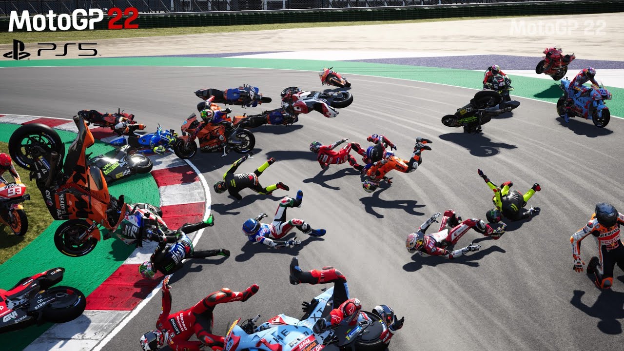 MotoGP22 - Crash Compilation #1 [PS5 HD 60FPS]