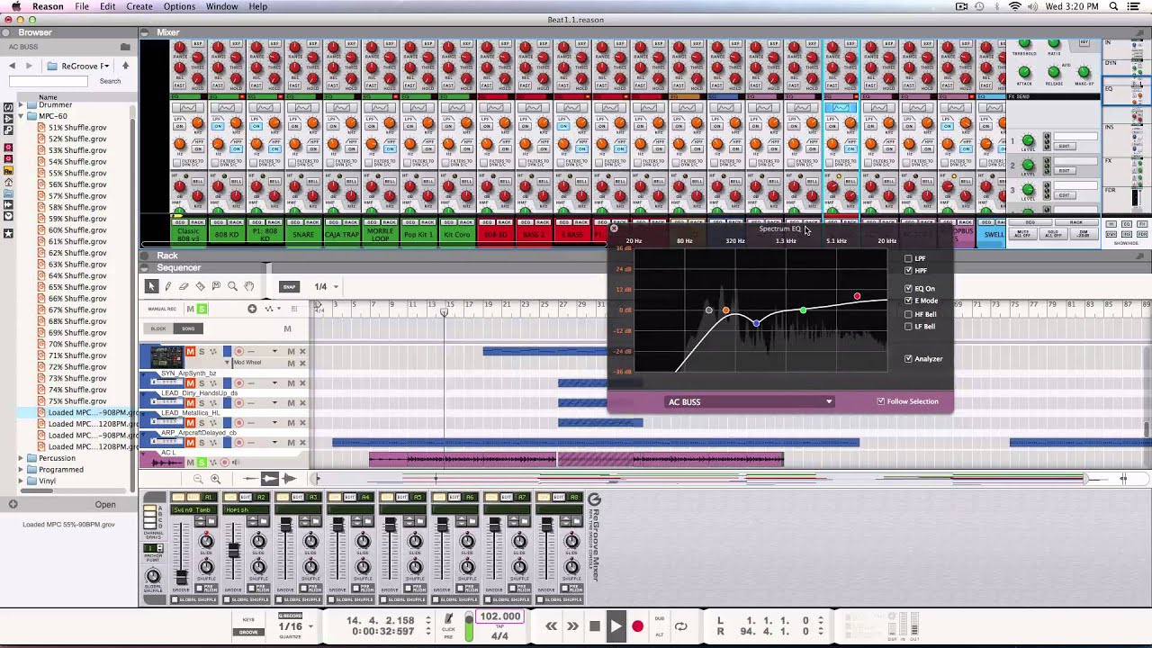 Propellerhead Reason 8 Tutorial - Production Walkthrough - Arranging Pt 2
