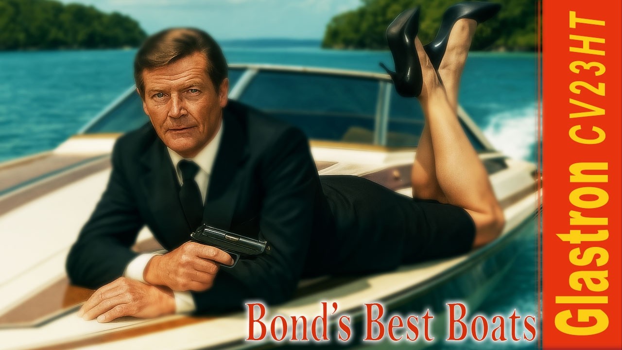 James Bond Roger Moore’s boat Glastron Carlson CV23HT in the film Moonraker