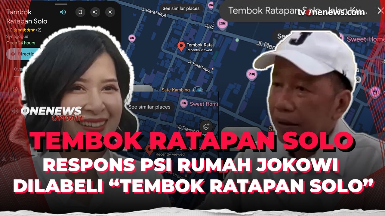 Viral Rumah Jokowi Jadi “Tembok Ratapan Solo”, Ini Kata PSI | OneNews Update