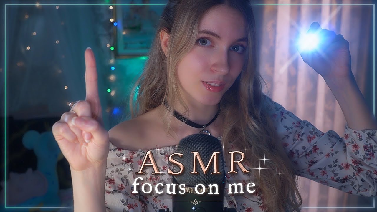 ASMR | FOCUS ON ME ✨Следуйте моим инструкциям, наслоенные звуки, визуальные эффекты с светом✨