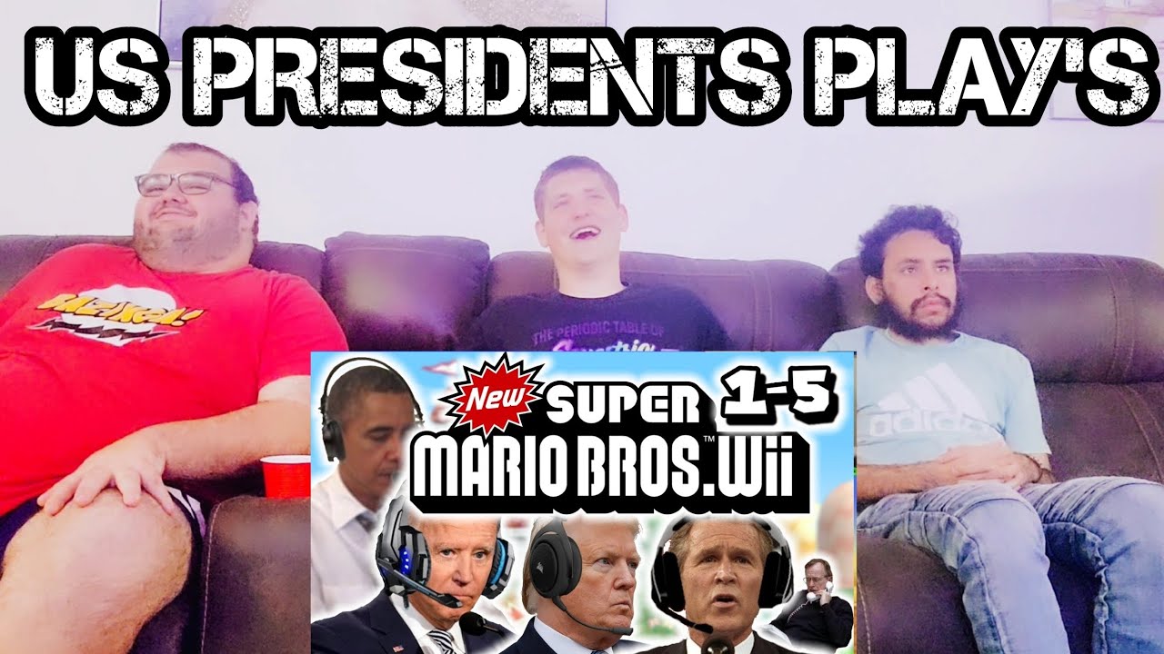 THIS IS HILARIOUS! | Reacting to US Presidents Play New Super Mario Bros. Wii (1-5)